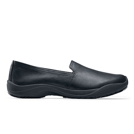 Shoes For Crews Women's Lila Jasmin Slip-On, Soft Leather; Leather Upper, Black, Size 10 Medium 51905